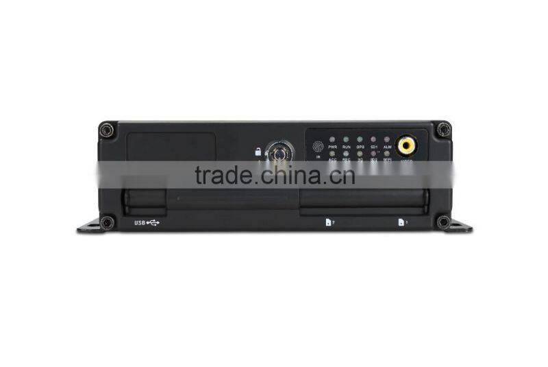 4ch double sd card mobile digital video recorder with 3g wifi gps shakeproof mdvr
