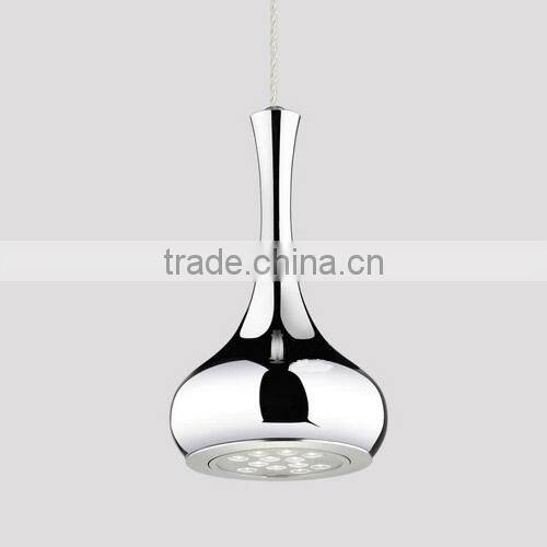 2016 New 9W 12W Plated Silver LED Pendant Light Color Vase Dining Room Creative LED Droplights