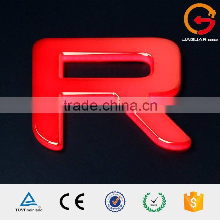 China custom metalized 3d acrylic plastic waterproof frontlit led channel letter sign