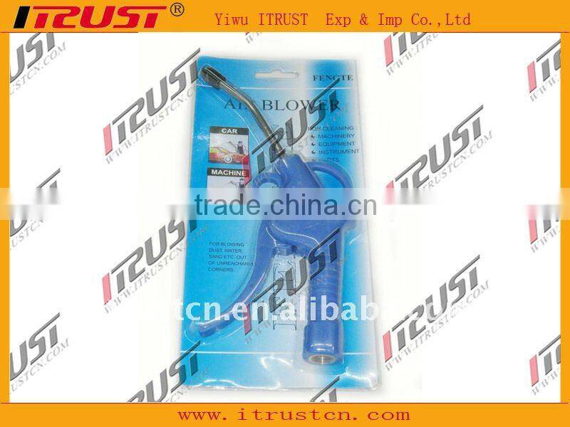 plastic air blowing dust gun with long nozzle and cover