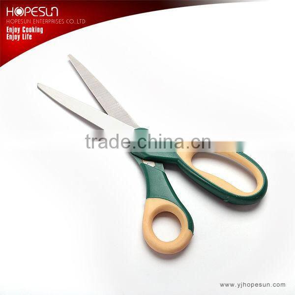 Soft handle doulbe color kitchen shears
