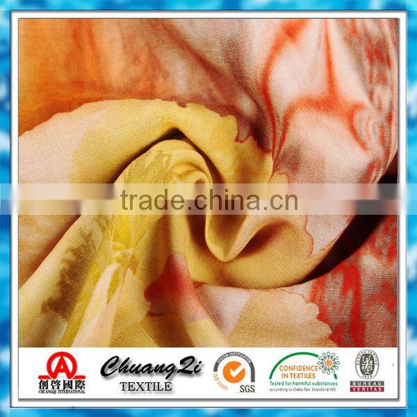 competitive price New Design High Quality flower printing 100% Rayon Woven Fabric
