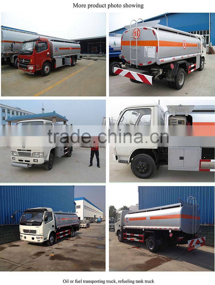 aluminum fuel tank trailer 4 cbm, stainless steel storage cart