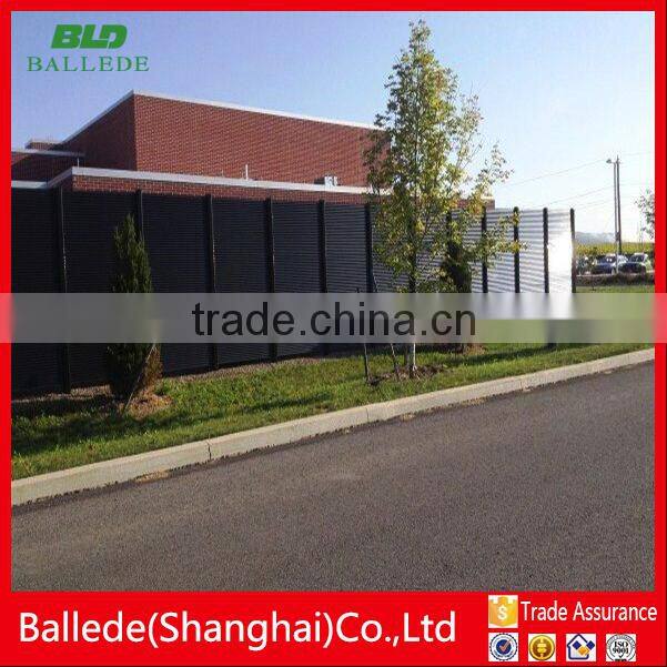 easy install aluminum fixed louvre fence for garden machine