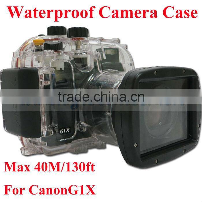 Underwater Camera Case G1X 40 meters 130ft Waterproof Digital Camera Housing for Cannon
