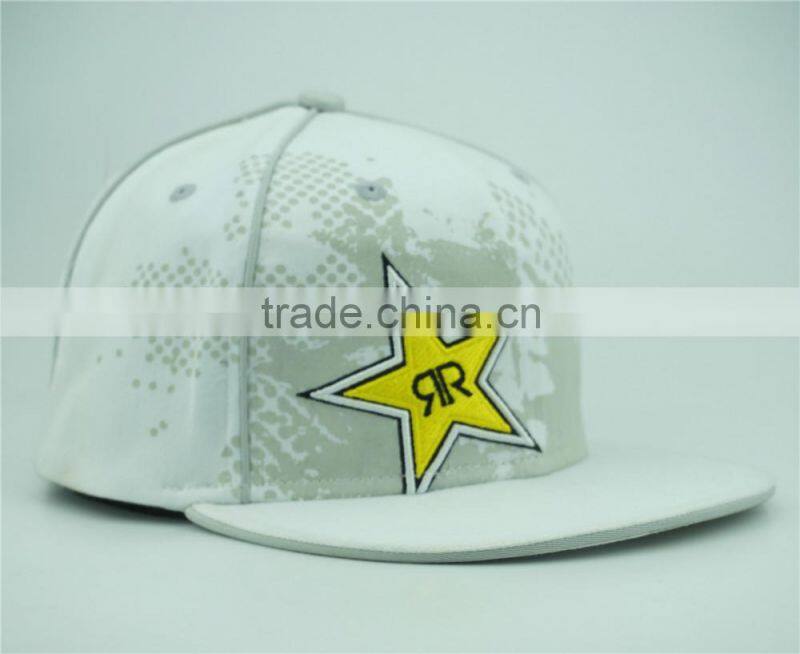 custom brand patch embroidery 6 panel flex fit hats