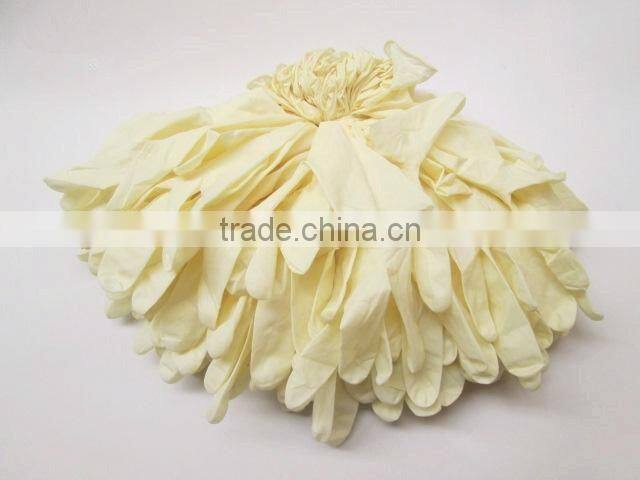 Power free cheap medical latex S M L natural gloves