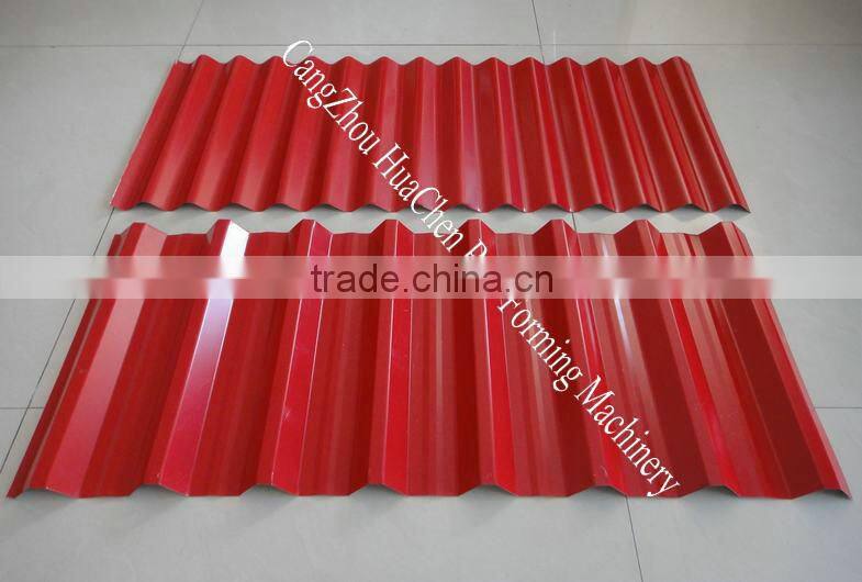 china supplier HC35-27 Galvanized Wall Tile Making Machine / Steel Roofing Profile Cold Roll Forming Machine