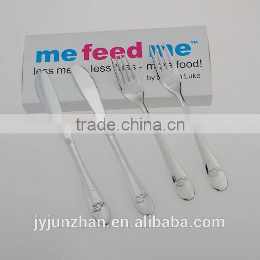 18/10 Stainless steel baby knife, safe knife made by Junzhan Factory directly