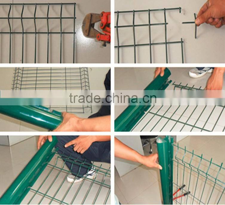 Cheap curve PVC coated metal edging garden fence