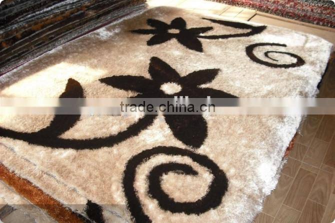 South Korea Shaggy Polyester Silk Rug Bath Mat