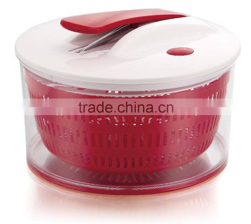 2016 Plastic Large Size Salad Spinner with mandoline slicer Multifunctional salad spinner