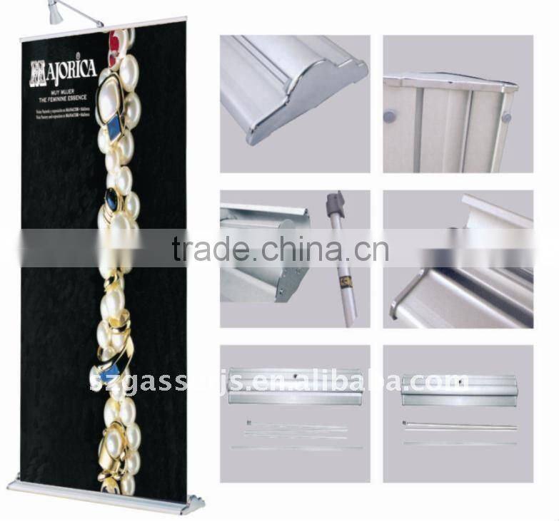 novelty banner trade show display 85*200cm roll up banner cassette