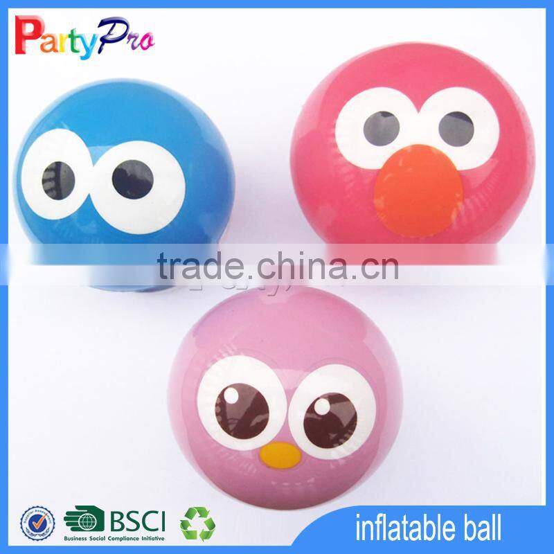 2015 new intelligence toy 3inches kids inflatable pvc toy ball