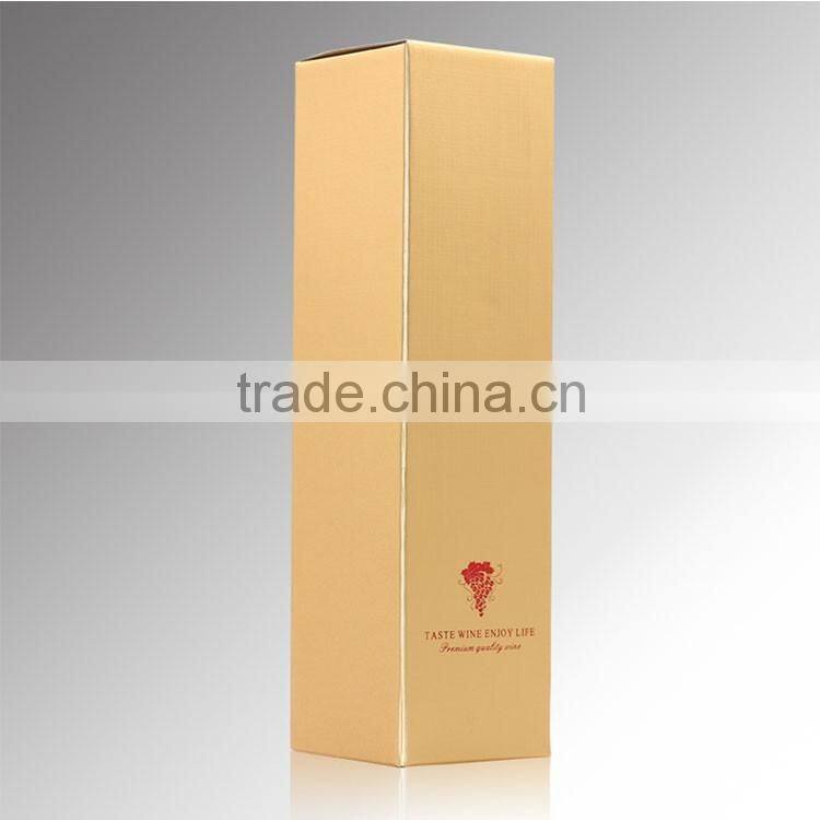 Corrugated portable custom paper wine box bottle packaging custom high quality wine gift box packaging