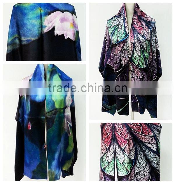 double-layer silk scarf