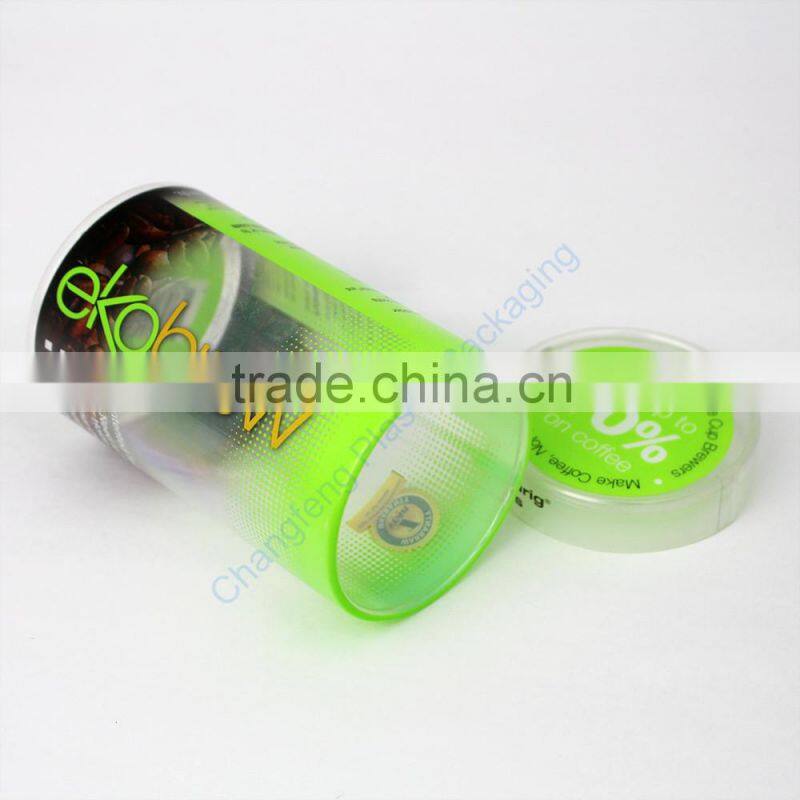 Customized Printing Plastic Cylinder Packaging Box for Food