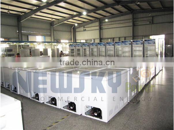 new design solar powered deep freezer 318 litre dc solar freezer br318