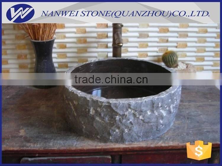Natural marble stone sink for bathroom