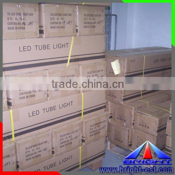Shenzhen Factory 650~3600lm T5 and T8 led tube with CE ROHS 3years warranty