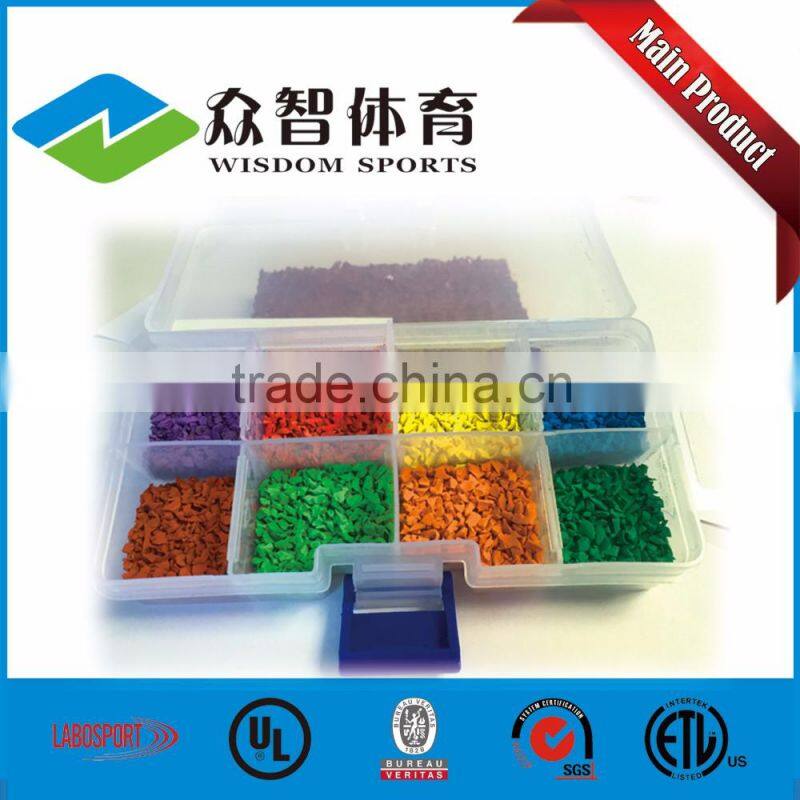 Colorful EPDM granules & EPDM rubber granules/ rubber track for playground