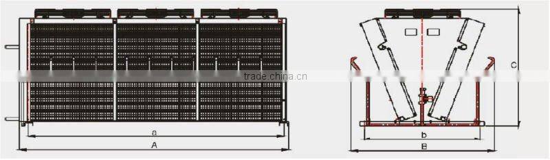 Top Quality and Energy-saving Air Cooled Condenser Series for Cold Room Storage