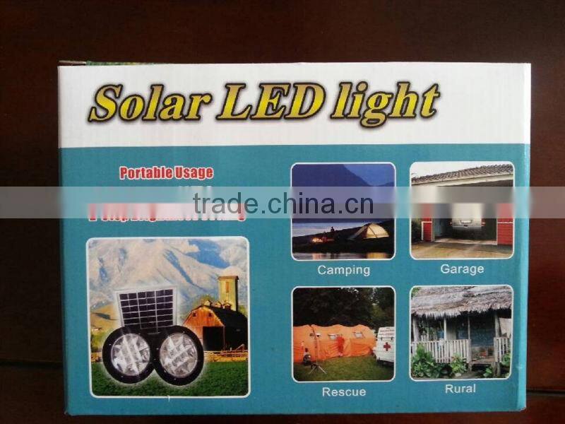 5W portable solar lighting system with FM radio music blue teeth/usb rejector/phone charge