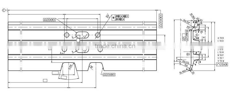Sell excavator CX210 track pad