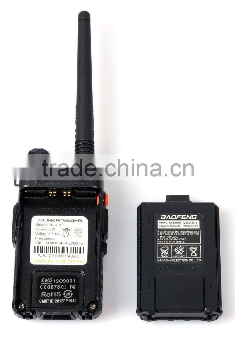 BaoFeng walkie talkie BF-F8+ Dual-Band 136-174/400-520 MHz FM Ham Two-Way Radio Transceiver