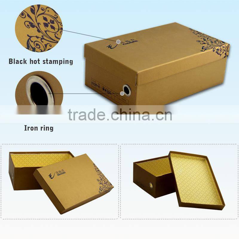 2015 Luxury Paper Board High Heel Wholesale Cardboard Shoe Boxes