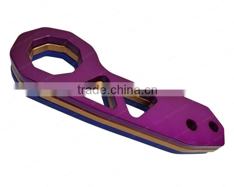 Wholesale universal aluminum racing tow hook colorful hook