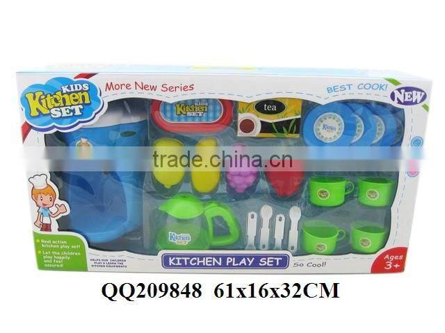 Funny plastic kitchen play toy set ,cooker play set for boys & girls