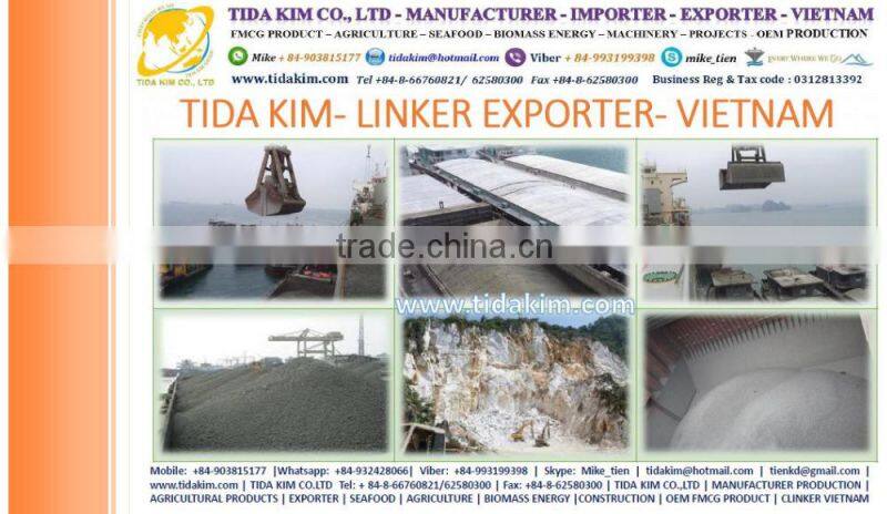 CLINKER VIETNAM TIDA KIM EXPORT- CASHEW NUTS TIDA KIM W210 W240 W320 W450 - ORGANIC COCONUT WATER DESICCATED FLAKE