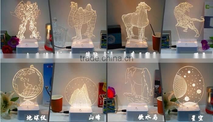Motorcycle Shape 3D Led Desk Lamp with Touch Switch