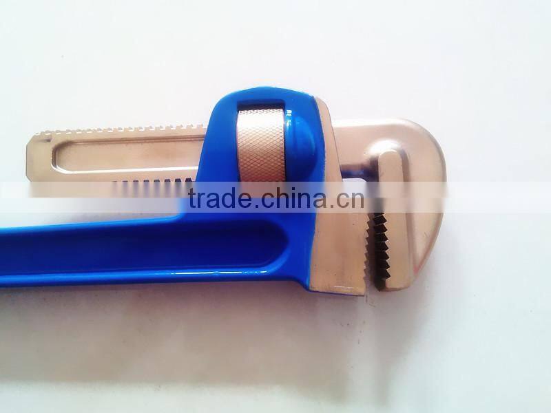 Explosion Resistant Pipe Wrench American Type Non Sparking Safety Hand Tools