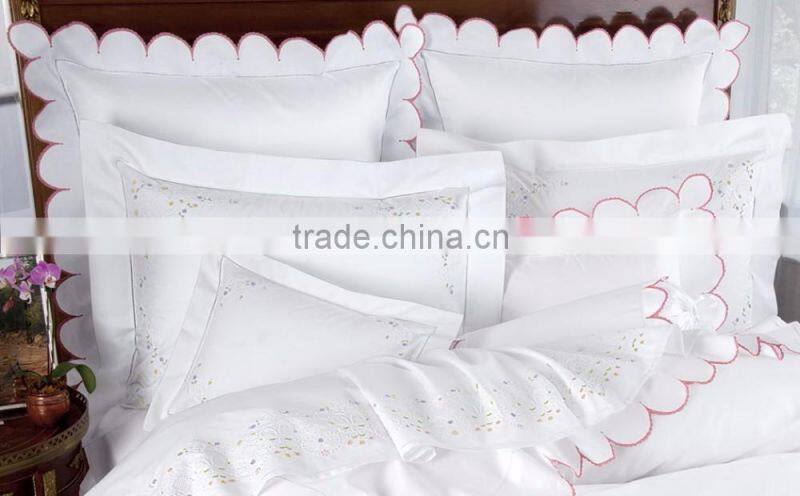 Embroidered cotton pillow case no.60