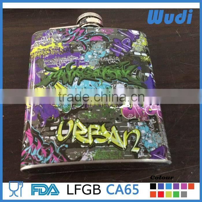 10oz stainless steel bottle thermos hip flask HF100