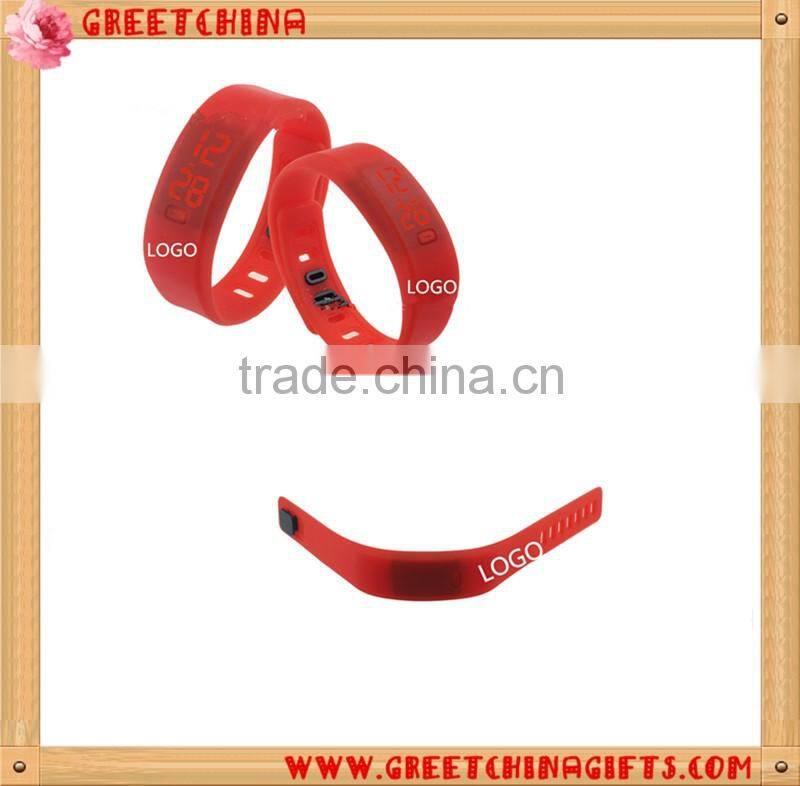 Sports modern colorful silicone wrist watch