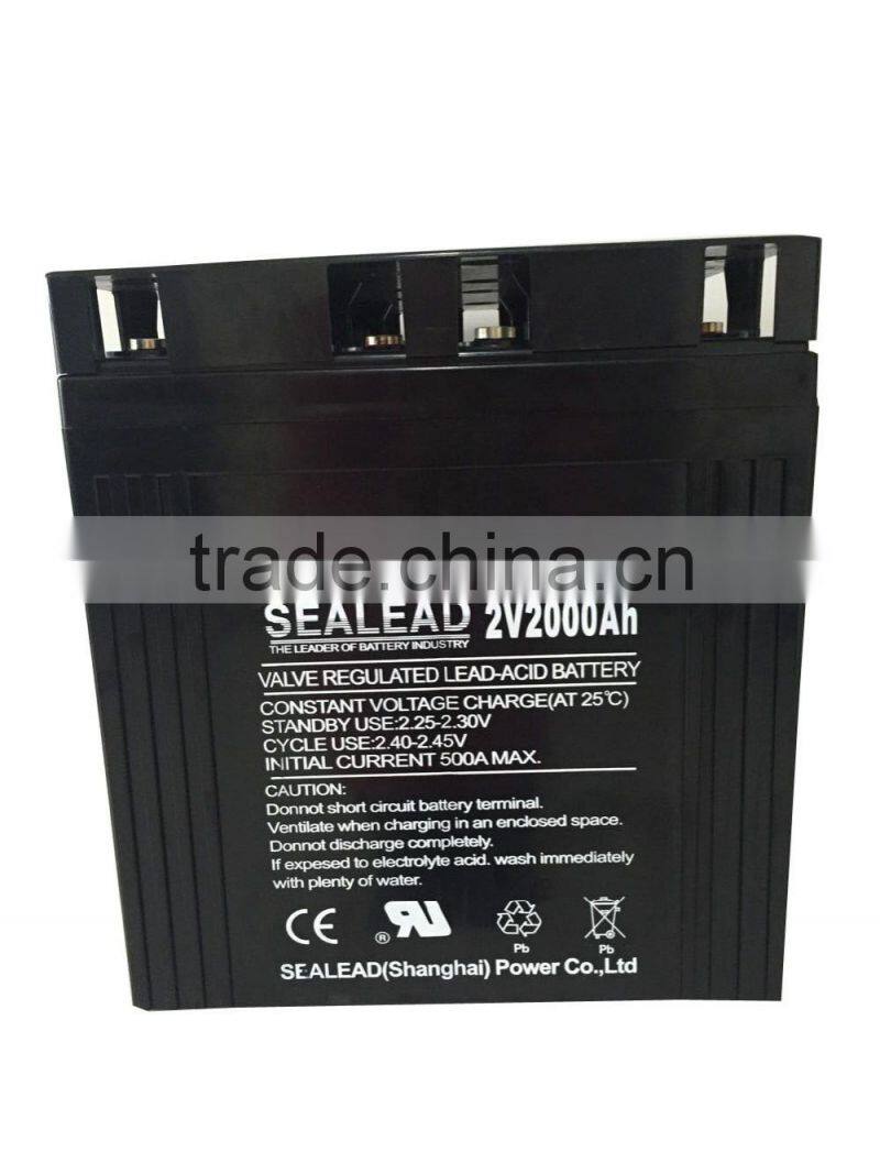 best wholesale websites telecommunication use 2V 2000Ah gel battery