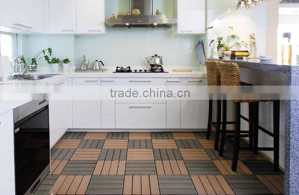 Durable and easy-install wpc diy tiles, anti-slip diy deck.