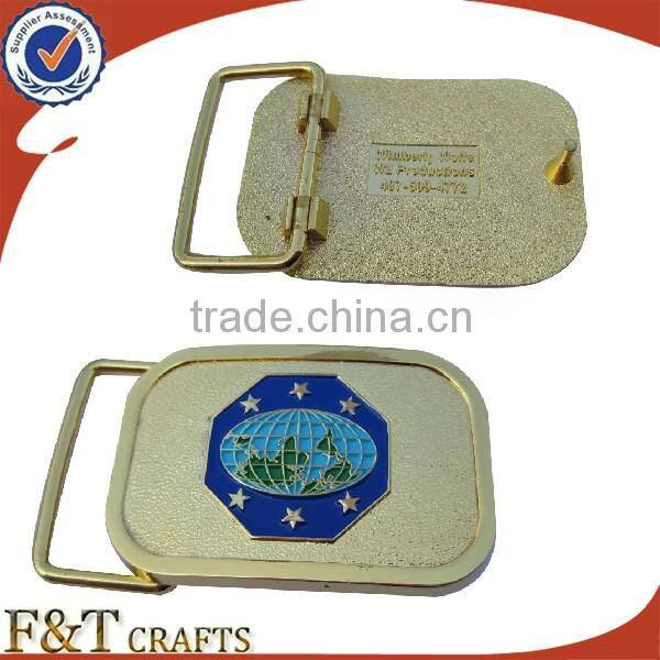 Cheap hot sales bank plating nickle brass belt buckle wholesale for high quanlity