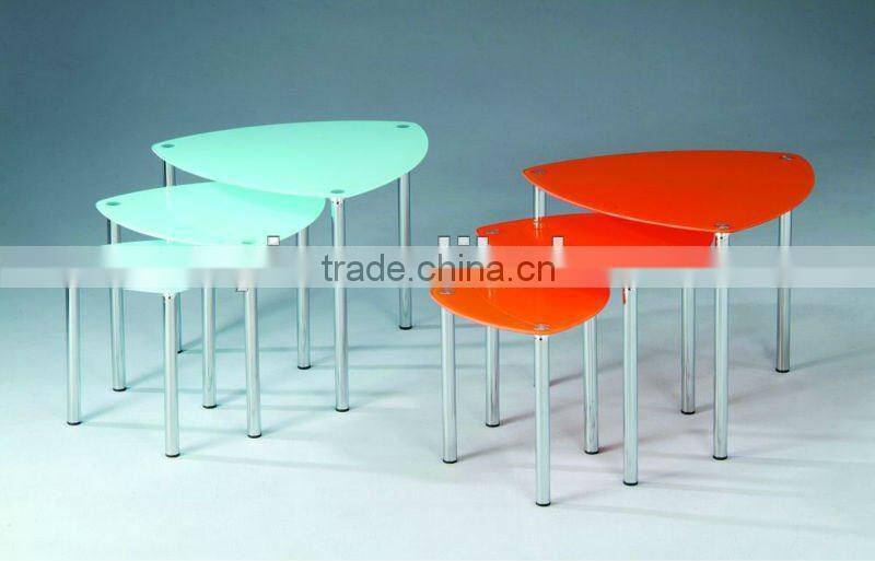 Metal Glass Nesting Table