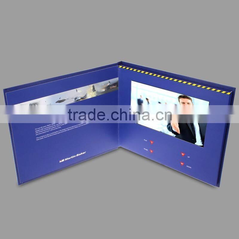 Customize lcd digital video card/video brochure/video greeting card with handmade style