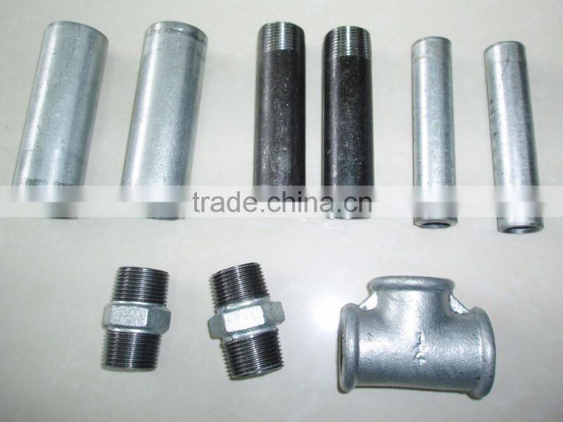 stainless steel long both end full thread nipple