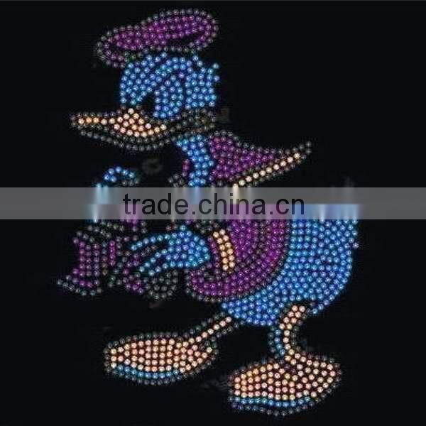 cute cartoon design strass hotfix motif for clothing