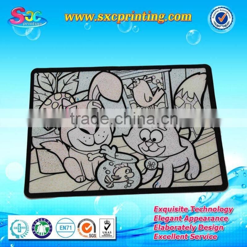 2014 wholesale flock print heat transfer sticker