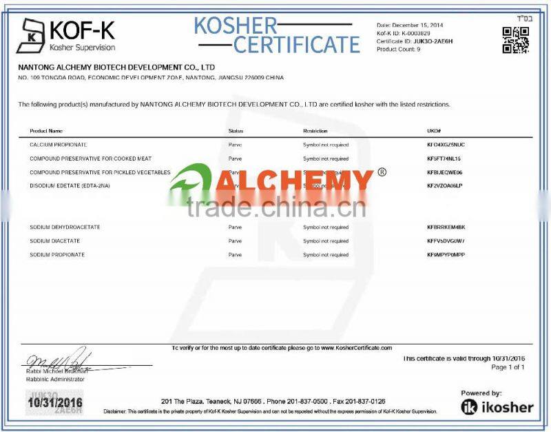 Food Grade Sodium Dehydroacetate