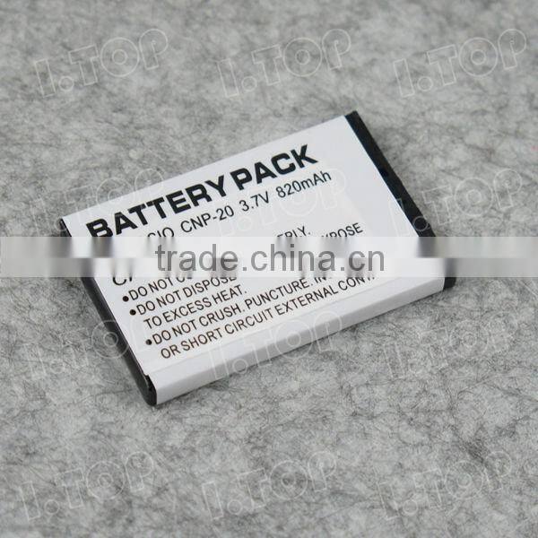 For Casio NP-20 Battery For CASIO EX-S1 EX-S2 EX-M1 EX-M2 Camera Battery 3.7V 820mAh