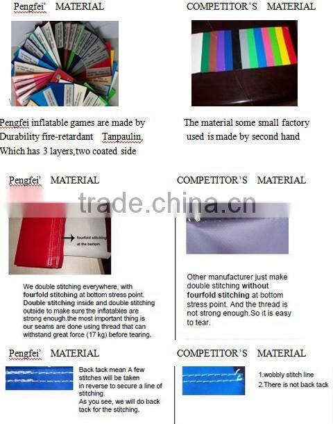 Inflatable castle combo snow house for Funny Play