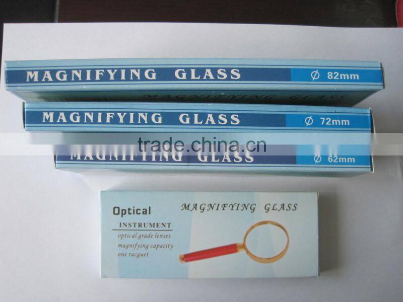 Different sized magnifying glass with decoration handle